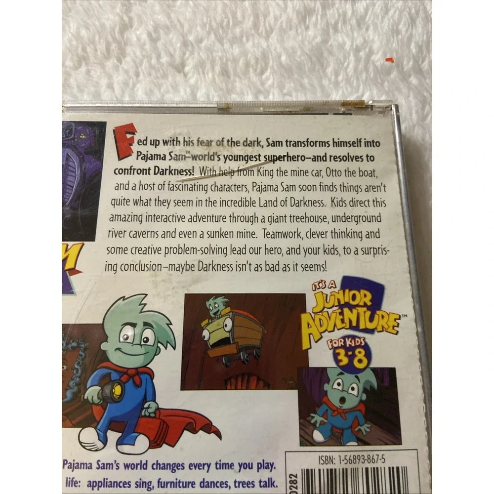 Pajama Sam No Need to Hide When It's Dark Outside PC CD-ROM VTG